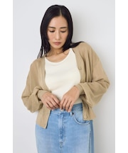 シアーニットカーディガン