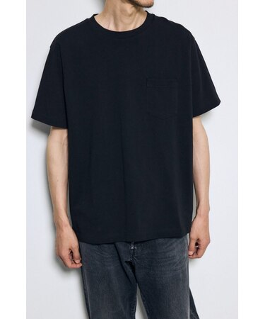 引き揃え天竺ポケットTシャツ