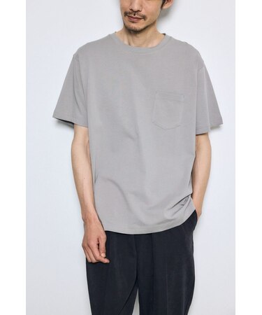 引き揃え天竺ポケットTシャツ