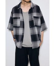 チェック半袖SH