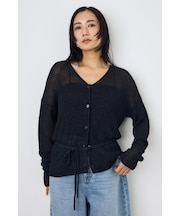 ドライタッチニットVネックカーディガン