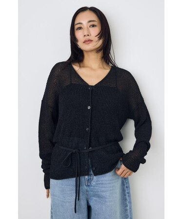 ドライタッチニットVネックカーディガン