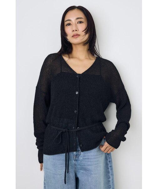 ドライタッチニットVネックカーディガン
