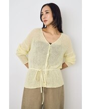 ドライタッチニットVネックカーディガン