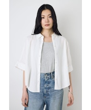 フレンチリネンCOOLMAXショートドルマンシャツ
