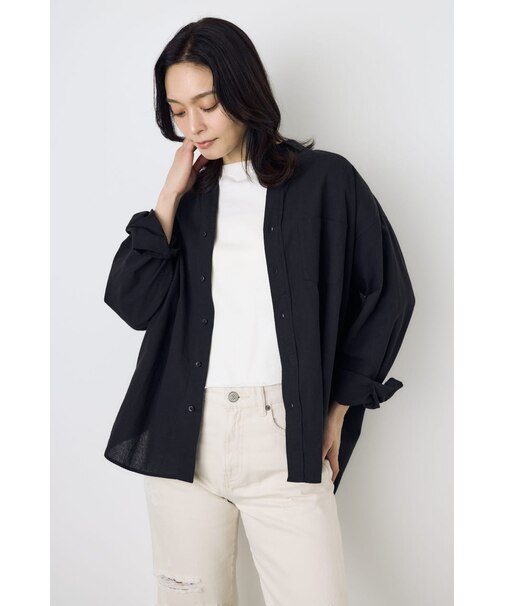 フレンチリネンCOOLMAXアーバンリラックスシャツ