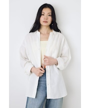 フレンチリネンCOOLMAXアーバンリラックスシャツ