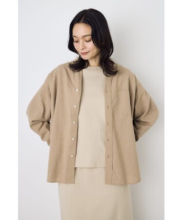 フレンチリネンCOOLMAXアーバンリラックスシャツ