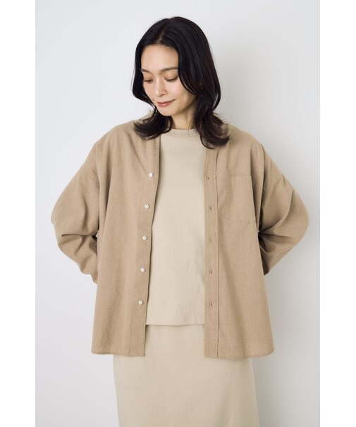 フレンチリネンCOOLMAXアーバンリラックスシャツ