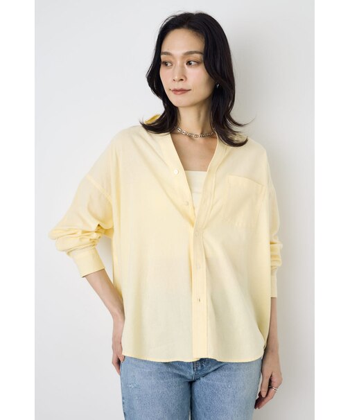 フレンチリネンCOOLMAXアーバンリラックスシャツ