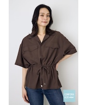 COMFORA AIRウエストマークブラウス