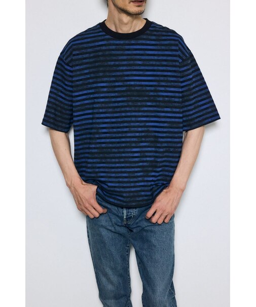かすれボーダーTシャツ