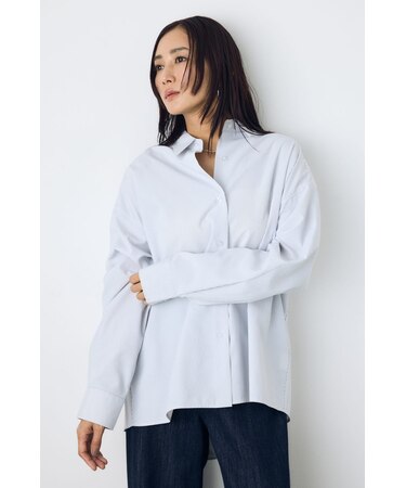 レギュラーカラーオーバーシルエットシャツ