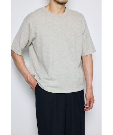 リネンブレンドニットTシャツ