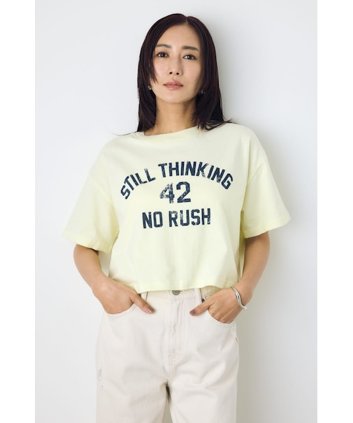 カスレプリントTシャツ