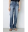 【WEB限定】AZUL DENIM センタープレスストレートデニム ロング丈