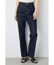 【WEB限定】AZUL DENIM センタープレスストレートデニム ショート丈
