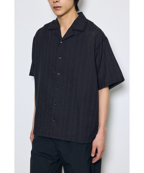【y】メッシュシャツ ブラックL デザインメッシュシャツ｜アズールバイマウジーの通販｜&mall（アンド
