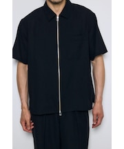 メッシュジップシャツ