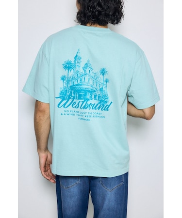 リゾートバックグラフィックTシャツ