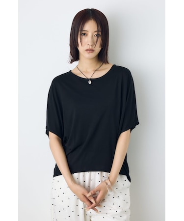 ドレープクロップドTシャツ