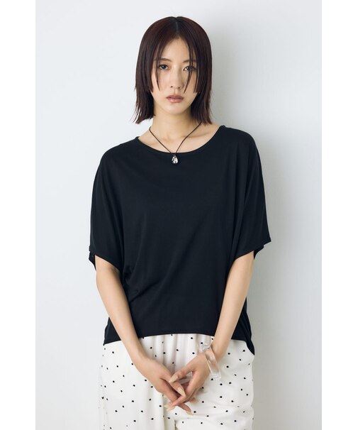 ドレープクロップドTシャツ