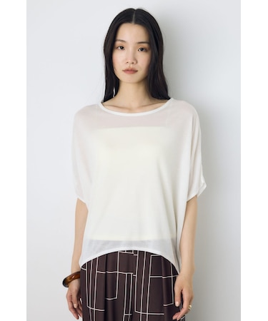 ドレープクロップドTシャツ