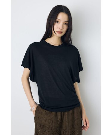 ドレープフレンチスリーブTシャツ