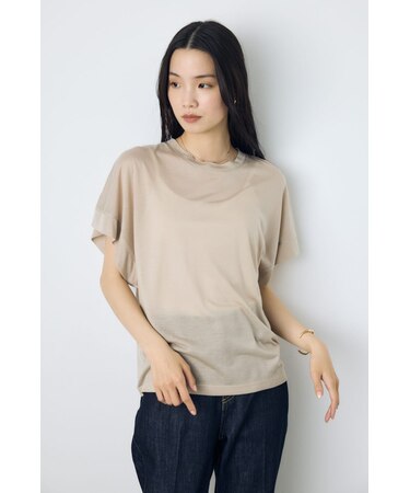 ドレープフレンチスリーブTシャツ