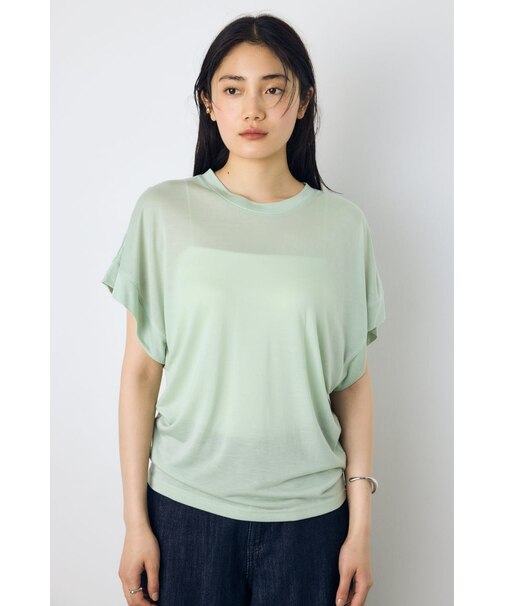 ドレープフレンチスリーブTシャツ