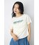 フロントギャザーカラーロゴTシャツ