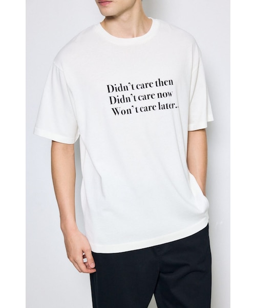 引き揃え天竺Didn't care Tシャツ｜アズールバイマウジーの通販｜&mall