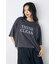 ドロップショルダーロゴ5分袖Tシャツ