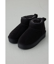 【WEB限定】厚底ムートンショートブーツ