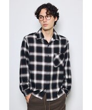 オンブレチェックシャツ