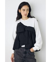 アシンメトリービスチェドッキングトップス