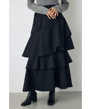 アシンメトリーティアードスカート