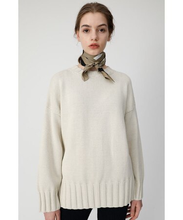 WIDE RIB ニットトップス