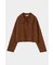 OPEN COLLAR WOOL SHORT ニット
