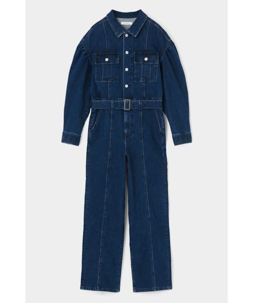 VOLUME SLEEVE DENIM ジャンプスーツ
