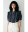 CUT OFF H／S FRILL DENIM ブラウス