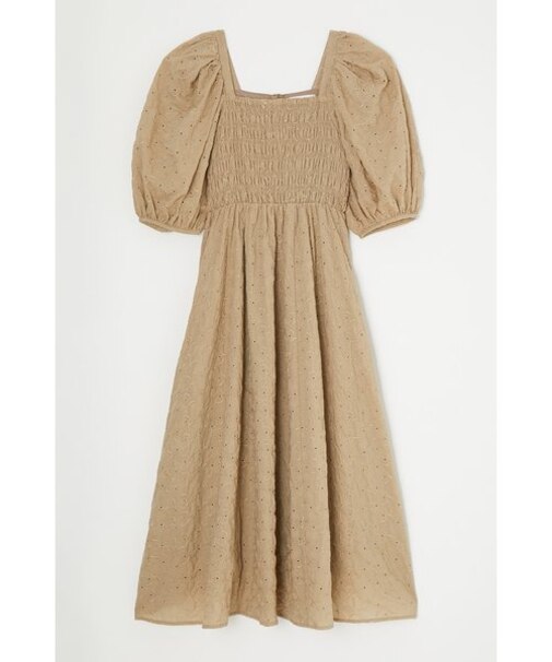 EYELET FLARE ドレス