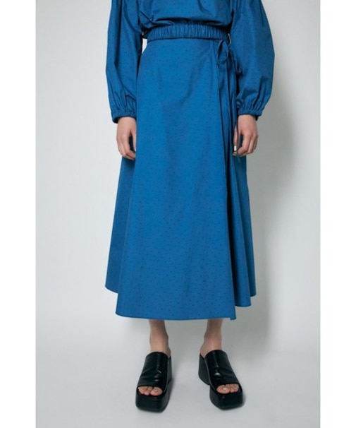 PIN DOT TIE WAIST スカート