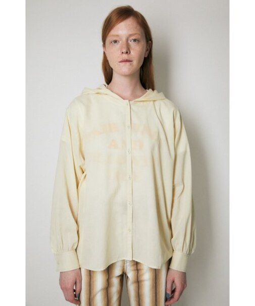 SHEER HOODED シャツ