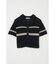 STRIPED CROCHET シャツ