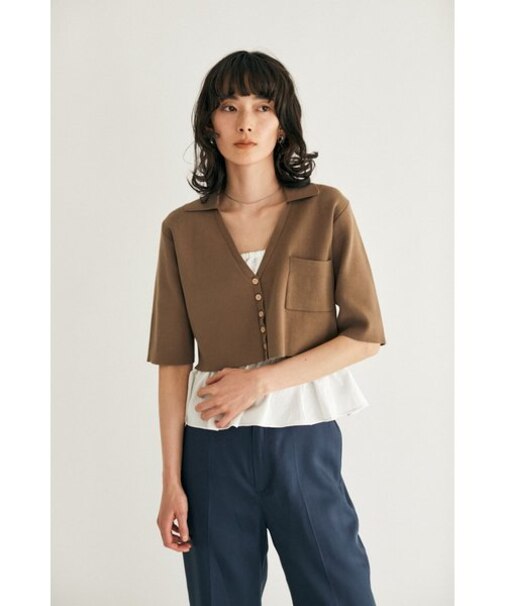 【M_】SHORT KNIT シャツ