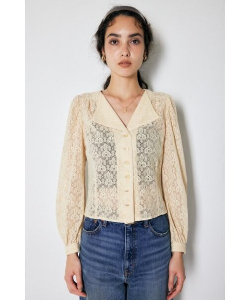 PUFF SHOULDER LACE ブラウス