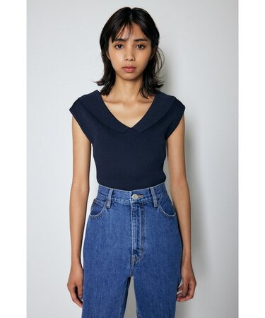 DECOLLETE SLEEVELESS トップス｜マウジーの通販｜&mall（アンドモール 