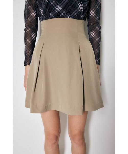 スカート moussy/M_ TUCK MINI SKIRT M_（エムアンダーバー）の「【M_】TUCK MINI スカート（スカート