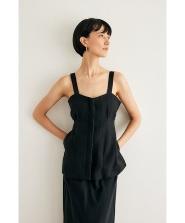 TWEED SLEEVELESS トップス